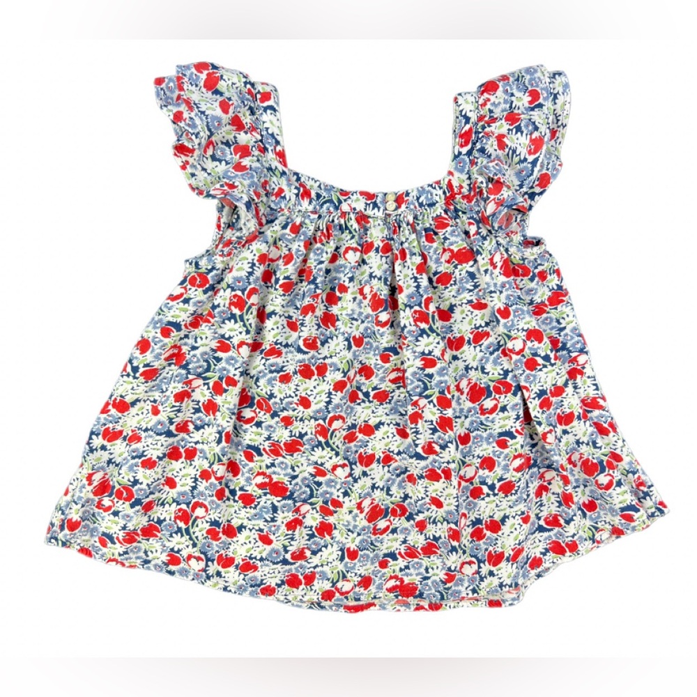 RALPH LAUREN Floral Print Viscose Top - 5Y